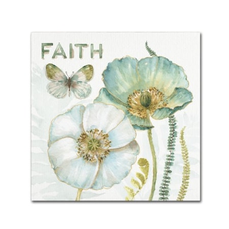 Lisa Audit 'My Greenhouse Flowers Faith' Canvas Art,35x35